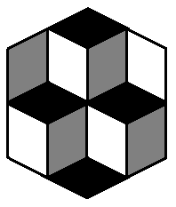 Ilusión óptica con cubos